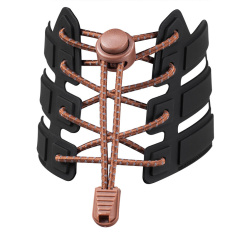 Reflective Elastic Shoe Laces (dark brown)